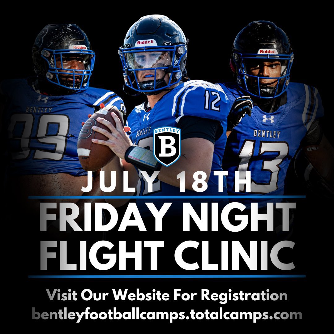 T- 1 Week to Flight Camp!! Show up and Show Out !!! ⚪️🔵🦅

bentleyfootballcamps.totalcamps.com/About%20Us