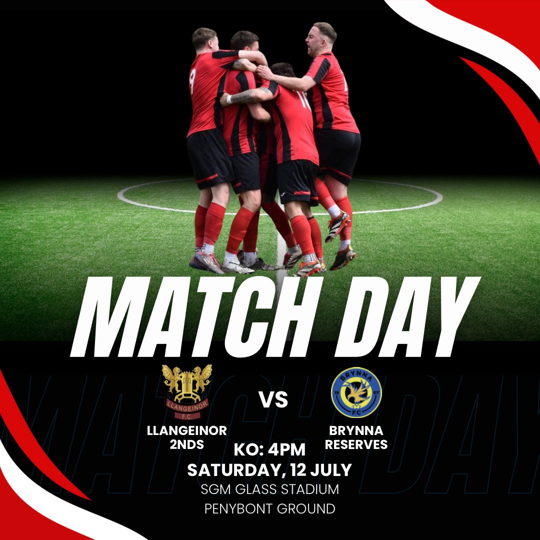 Llangeinor FC (@llangeinorfc) on Twitter photo ๐๐ถ๐
๐๐๐ฟ๐ฒ๐๐
A double header fixture this weekend where Llangeinor first team & second team will play Brynna FC.
๐ Brynna FC/ Brynna Reserves
๐๏ธ SDM Glass Stadium
๐ CF31 4RH
๐ 12.07.2025
โฐ 2PM 1st Team
โฐ 4PM 2nd Team
Come along to support the lads.
#UppaLlan๐ดโซ๏ธ ๐๐ถ๐
๐๐๐ฟ๐ฒ๐๐
A double header fixture this weekend where Llangeinor first team & second team will play Brynna FC.
๐ Brynna FC/ Brynna Reserves
๐๏ธ SDM Glass Stadium
๐ CF31 4RH
๐ 12.07.2025
โฐ 2PM 1st Team
โฐ 4PM 2nd Team
Come along to support the lads.
#UppaLlan๐ดโซ๏ธ