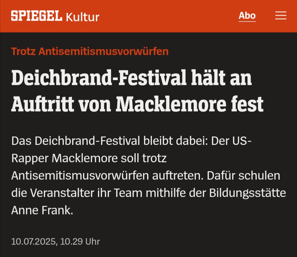 Ron_Prosor's tweet image. Nur damit es alle verstehen: Die Bildungsstätte Anne Frank hat beschlossen, bei einem eindeutig antisemitischen Auftritt — Macklemore mit Hakennase, Shoa-Relativierung, „die Juden steuern Kaliforniens Wasser“ inklusive — nicht etwa klar Kante zu zeigen, sondern sich als…