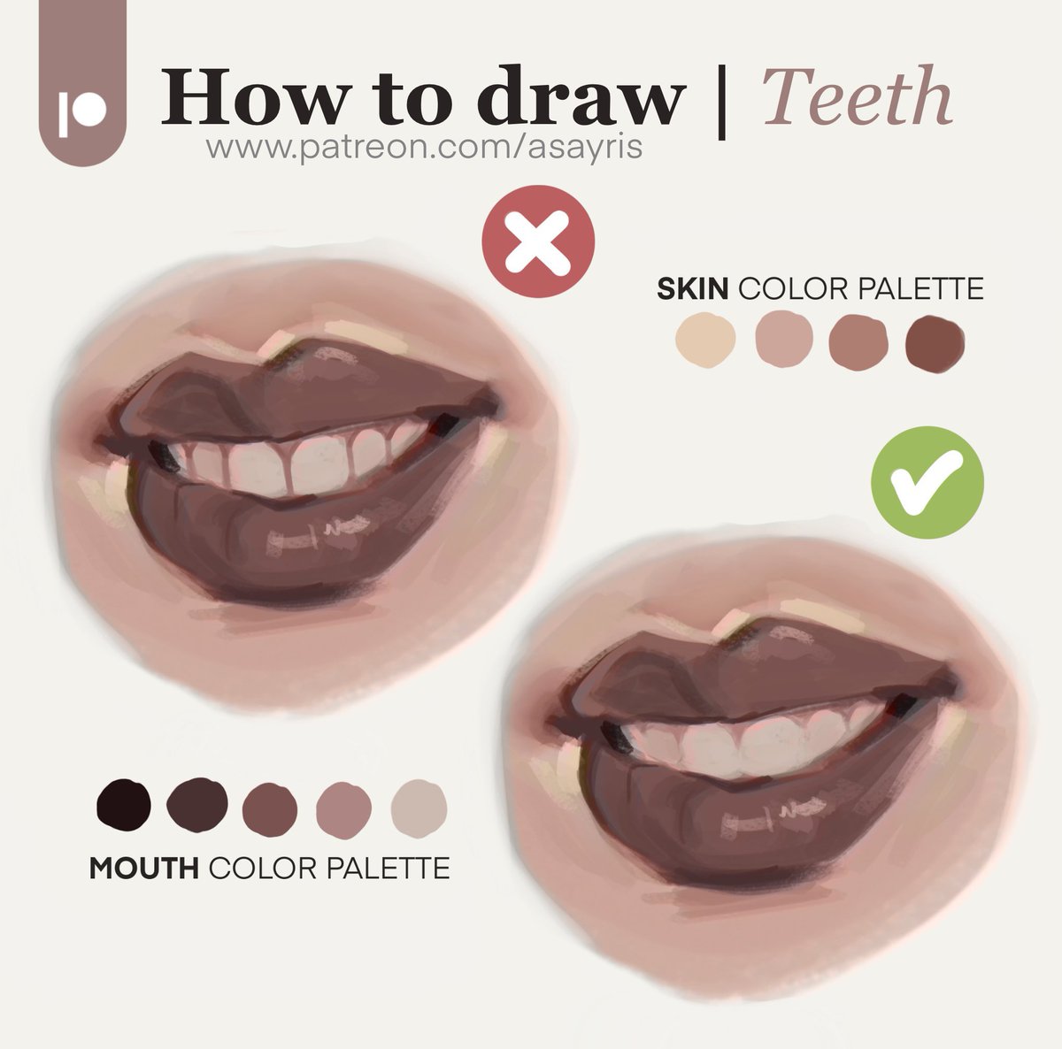 asayris_art's tweet image. Feel free to follow this tip if you like it 🦷✍🏻✨