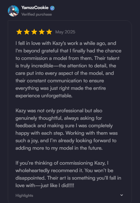 kazydraws's tweet image. My vtuber babies gave me the sweetest reviews on vgen!! 🥺🫶
