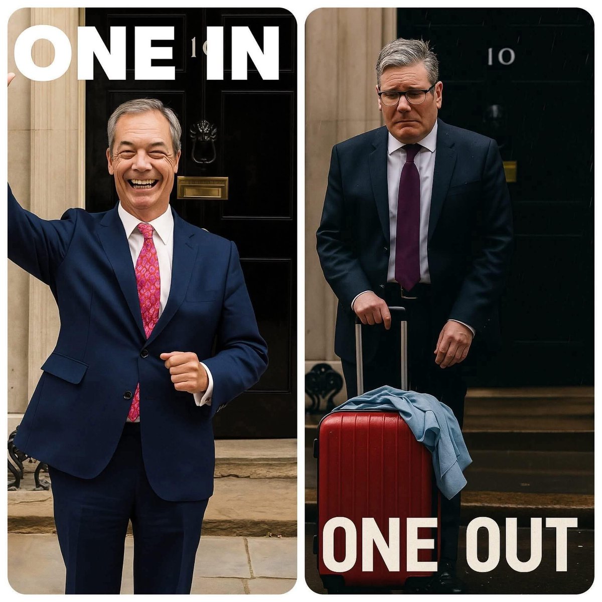 reverendfickle's tweet image. This is the only one in, one out the country wants to see.