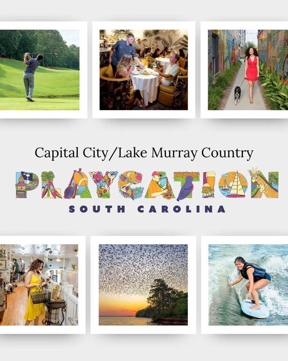 LakeMurrayCtry's tweet image. Have you planned your summer vacation yet? Gather your family, pack your bags, and relive childlike wonderment with a Lake Murray Country Playcation! Click the 🔗 in our bio to learn more about Playcation and plan your trip today!
#TopSouthernDestination #LakeMurrayCountry