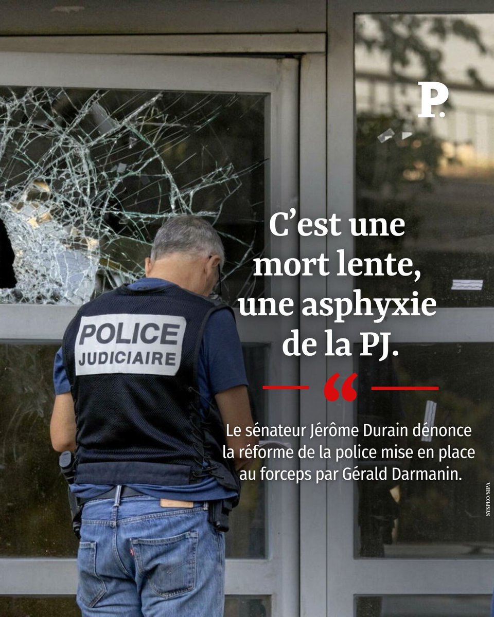 Deux sénateurs, dont <a href="/Jeromedurain/">Jérôme Durain</a>, alertent sur les effets négatifs pour la police judiciaire de la réforme mise en place au forceps par Gérald Darmanin quand il était à Beauvau.

l.lepoint.fr/uSl
Par <a href="/S__Buisson/">Sandra Buisson</a>