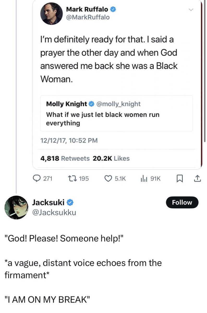 On the seventh day she rested, because she was tiredt 💅🏿💅🏿