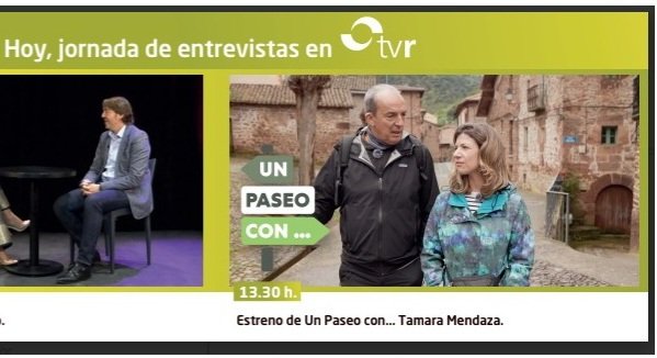 Este pase por Viniegra fue una gozada absoluta,  por el entorno y, sobre todo,  por la compañía,  <a href="/tvrioja/">TVR Rioja Televisión</a>