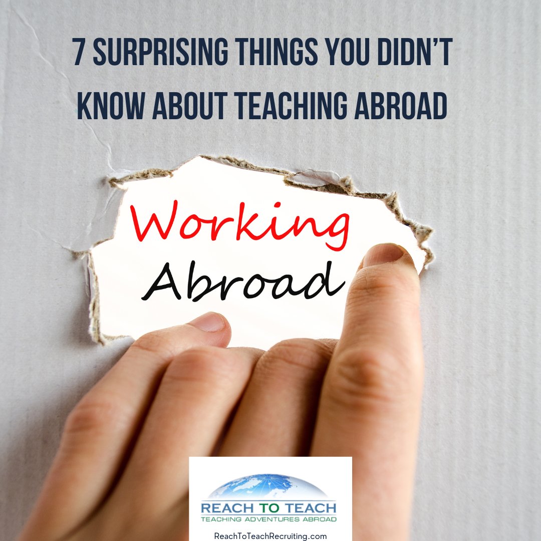 Reach_To_Teach's tweet image. 7 Things You Didn’t Know About Teaching Abroad
There are many realities of teaching abroad #ESLTeachers don’t realize until they’re in their county of choice. The following are 10 of those realities:
reachtoteachrecruiting.com/blog/7-surpris…
#TeachAbroad #ReachToTeach #TeachInTaiwan #TeachInKorea