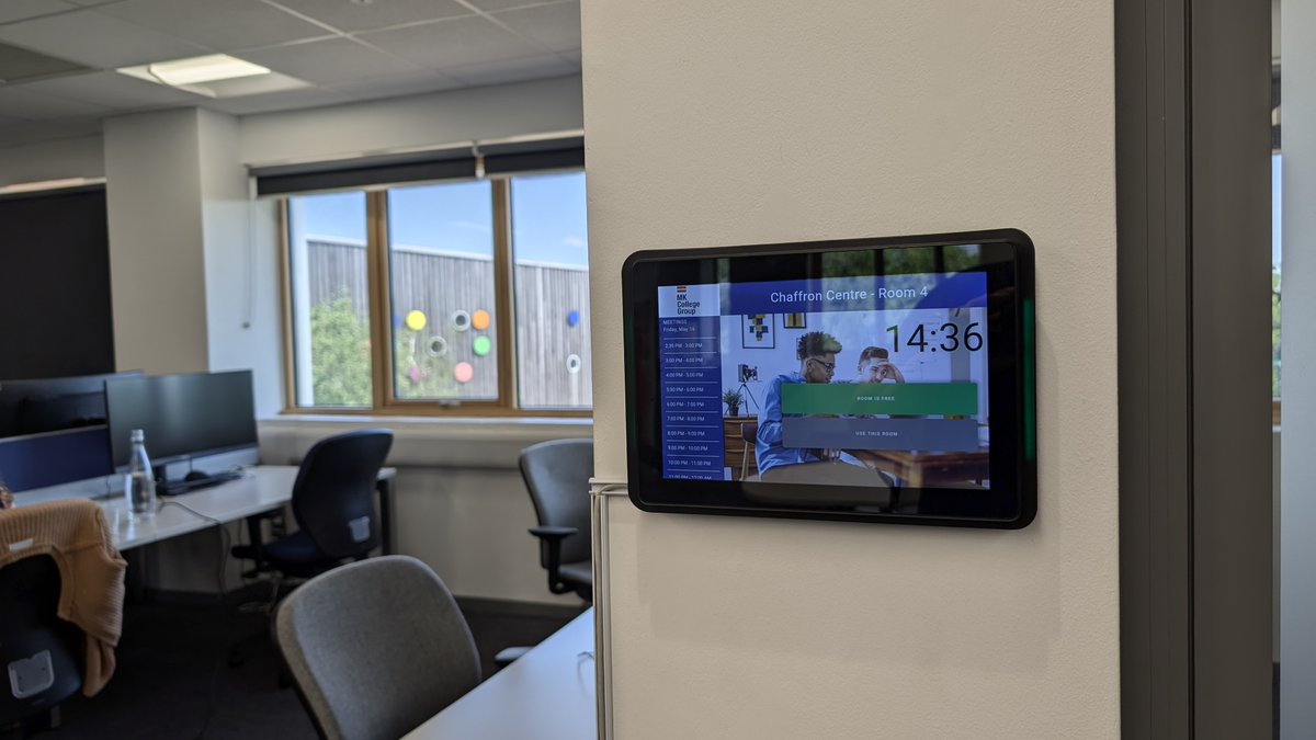 Meetings rooms and booking time management made easy with the CleverLive Room Booking Panels...

No need for busy receptionists to spend time making and updating times &amp;  trying to coordinate calendars.

Contact Vangis for the latest information and meetings made simple equipment