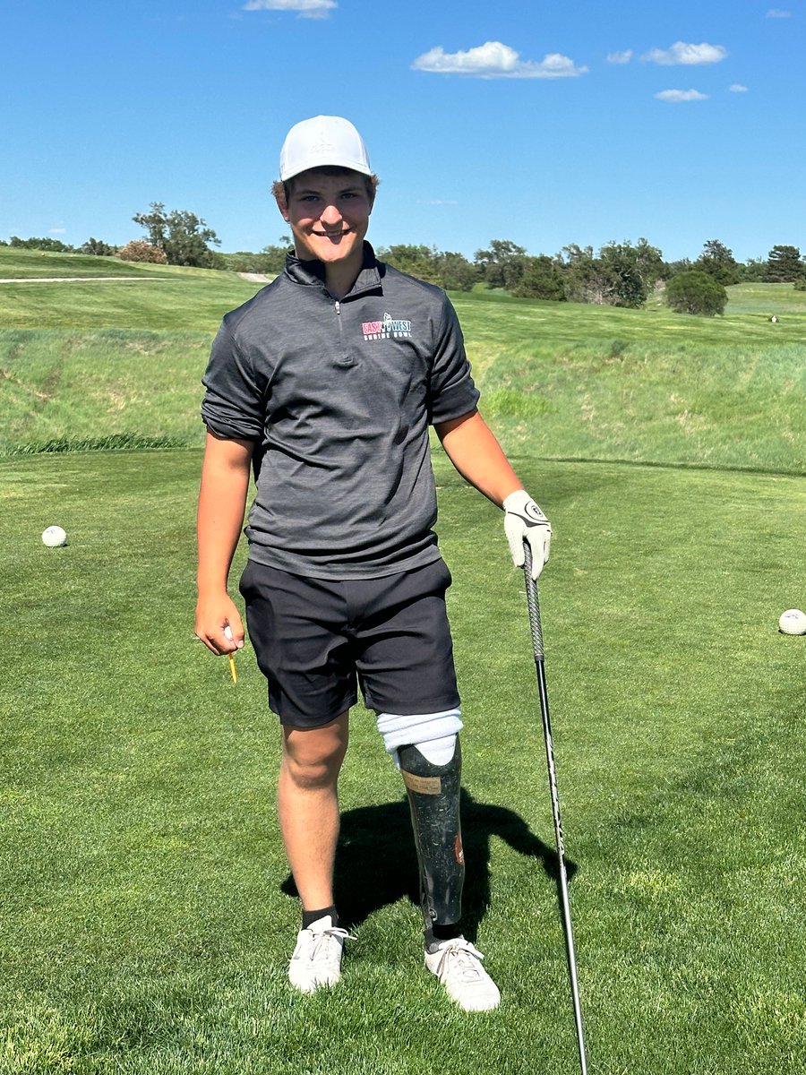 ShrinersStLouis's tweet image. Patient ambassador Colton repped the East West Shrine Bowl at the Mid-Continent League Tournament held at Fort Hays Municipal Golf Course in Kansas.
Take a look at his patient story, it's one you won't want to miss! ow.ly/bAXT50W4k8H
#ShrinersChildrens #Prosthetics