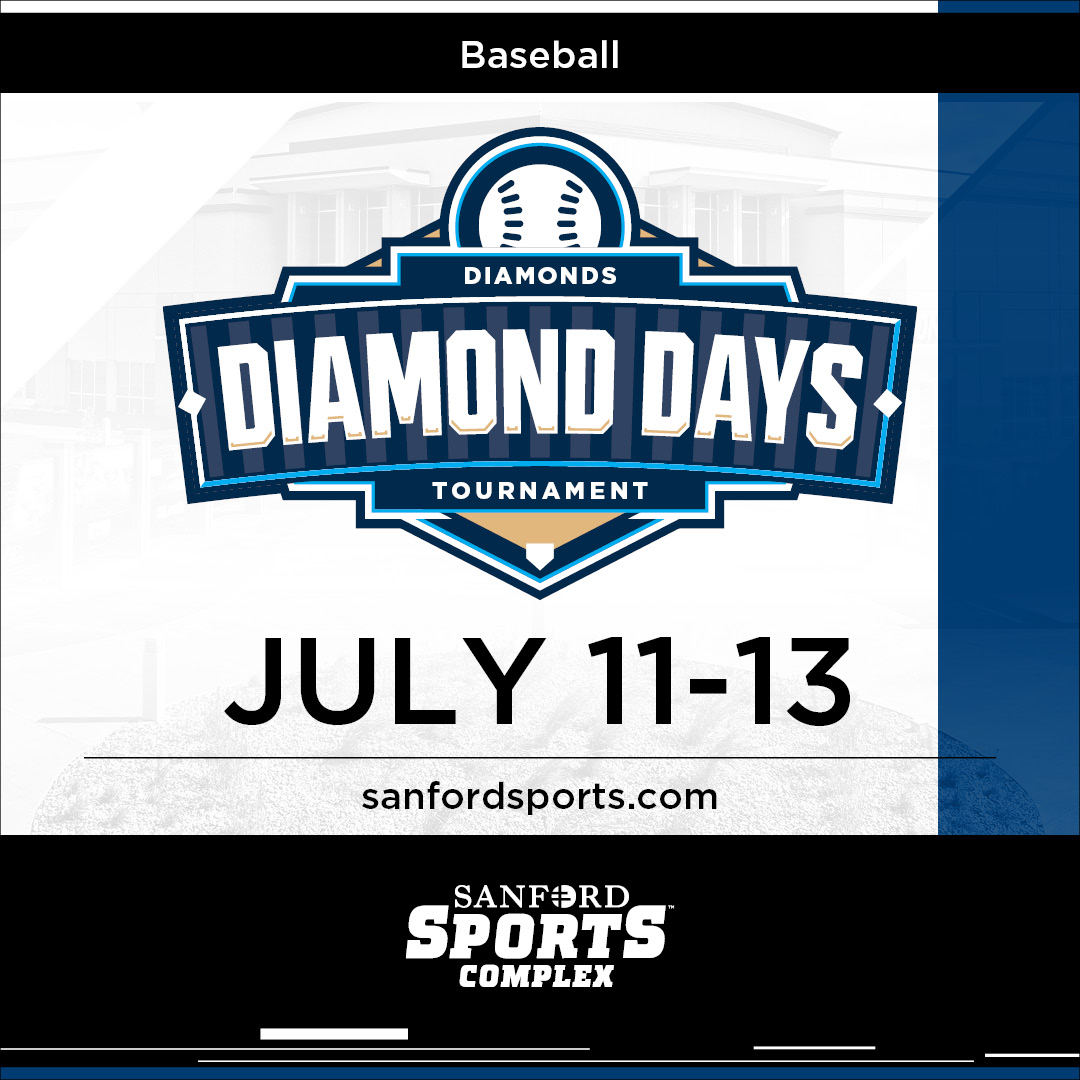 sanford_complex's tweet image. The Diamond Days baseball tourney begins today!
The Sanford Pentagon will be hosting 22 teams for boys and girls ages 14-18.
For livestreaming, schedule information, and more, visit: bit.ly/4czXolH
#SanfordSports