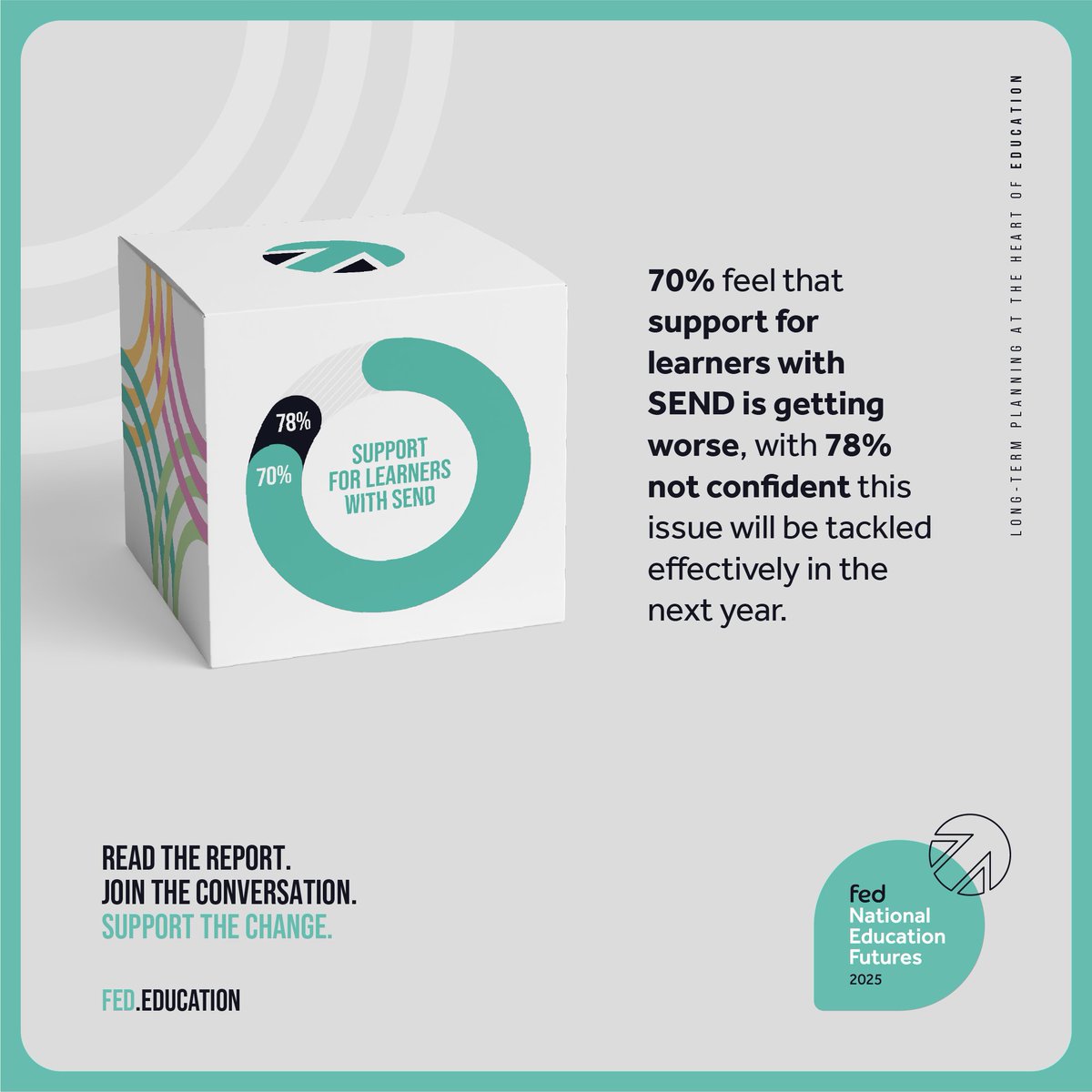 Fededucation's tweet image. Our #FEDFuturesReport2025 highlights why support for SEND leaners is essential and is a priority for an inclusive system. 📚
By reading, you’re joining a vital conversation and supporting the change that's urgently needed.
👉 Read the full report: lnkd.in/gAx_GUyE
