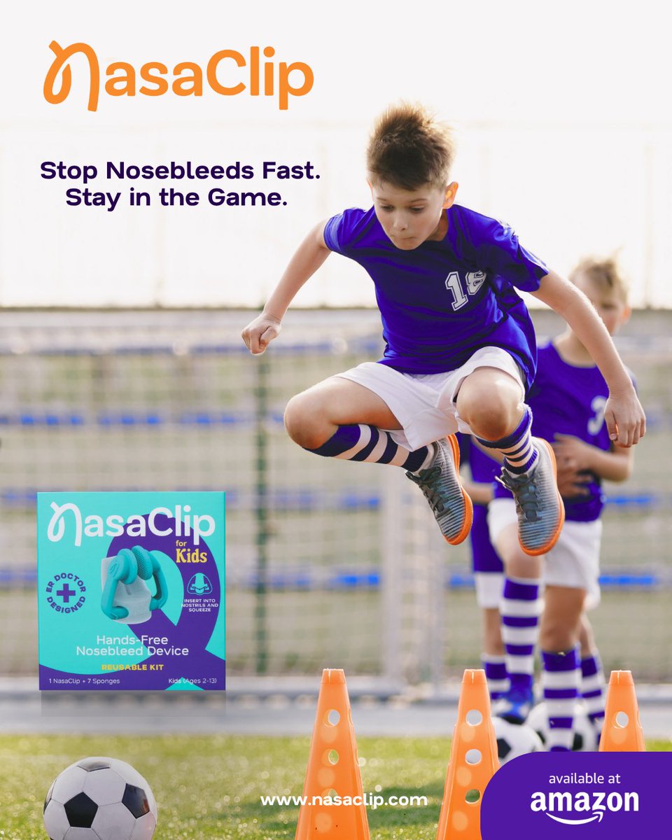 Keep your athlete in the game—not on the sidelines.

NasaClip stops nosebleeds fast, so kids can play on with confidence.

Shop now on Amazon or nasaclip.com.

#NasaClip #NosebleedRelief #SportsParents #YouthSports #ERDoctorDesigned #AmazonFinds #NosebleedOffLifeOn