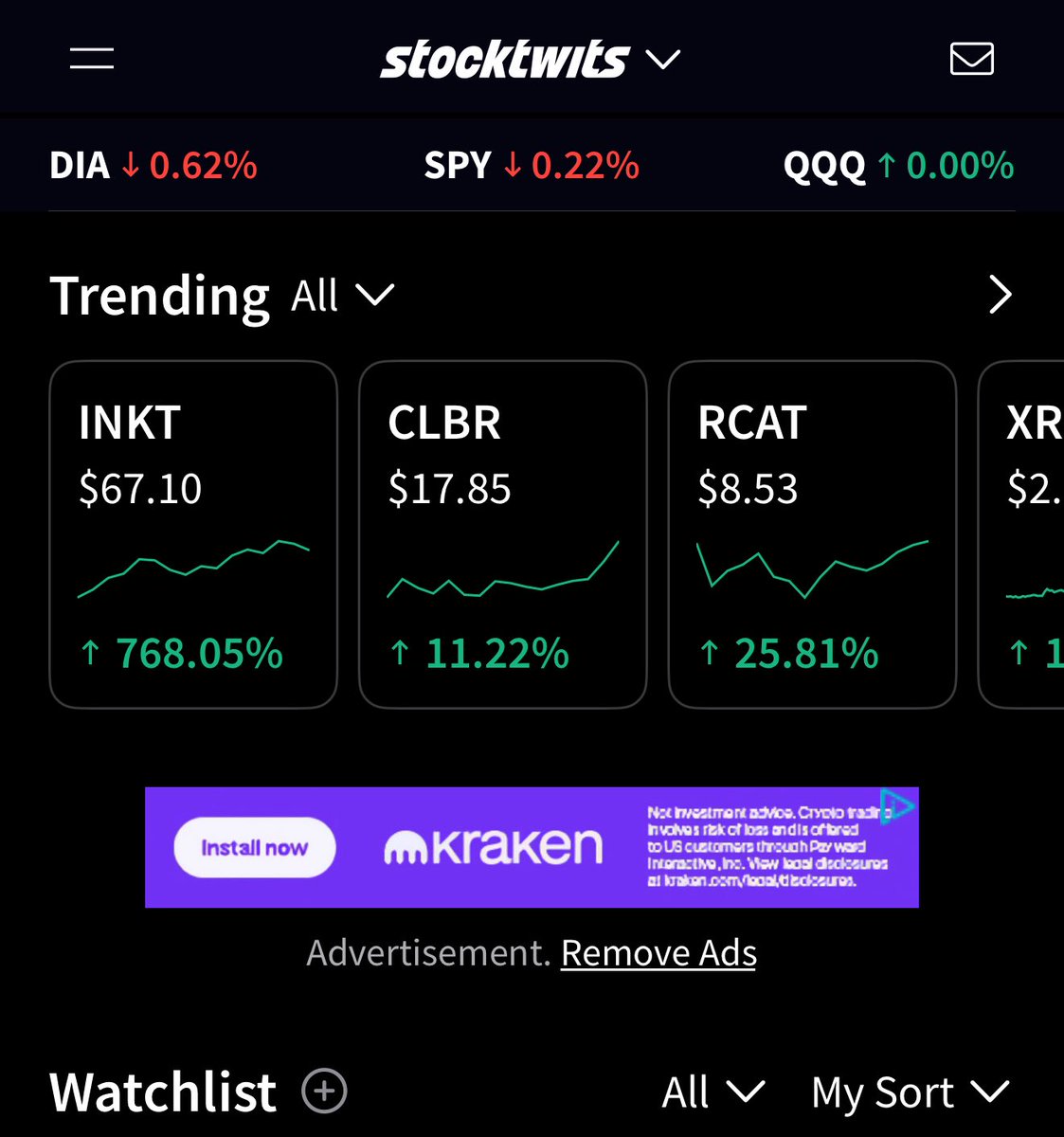 $CLBR trending #1 on <a href="/AfterHour_HQ/">AfterHour: Social Copy Trading</a> and #2 on <a href="/Stocktwits/">Stocktwits</a> 💦