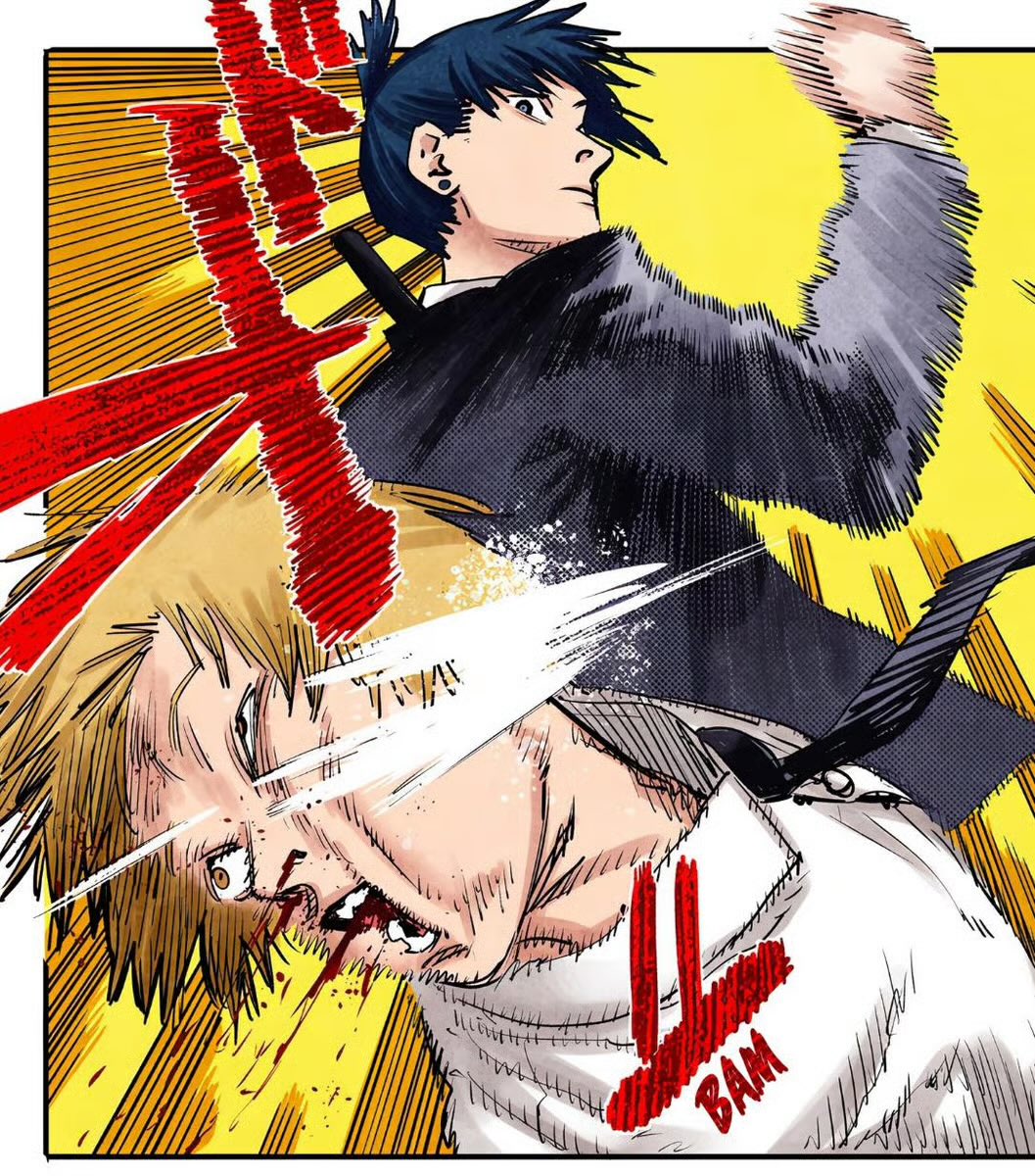 softboyaki's tweet image. from jumping a kid in an alleyway to taking a stabbing for him like 2 chapters later