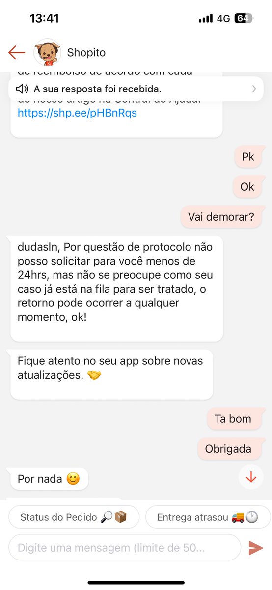 dudasln's tweet photo. Nunca tive problema com a Shopee, mas aí : https://t.co/JivEveYMxZ