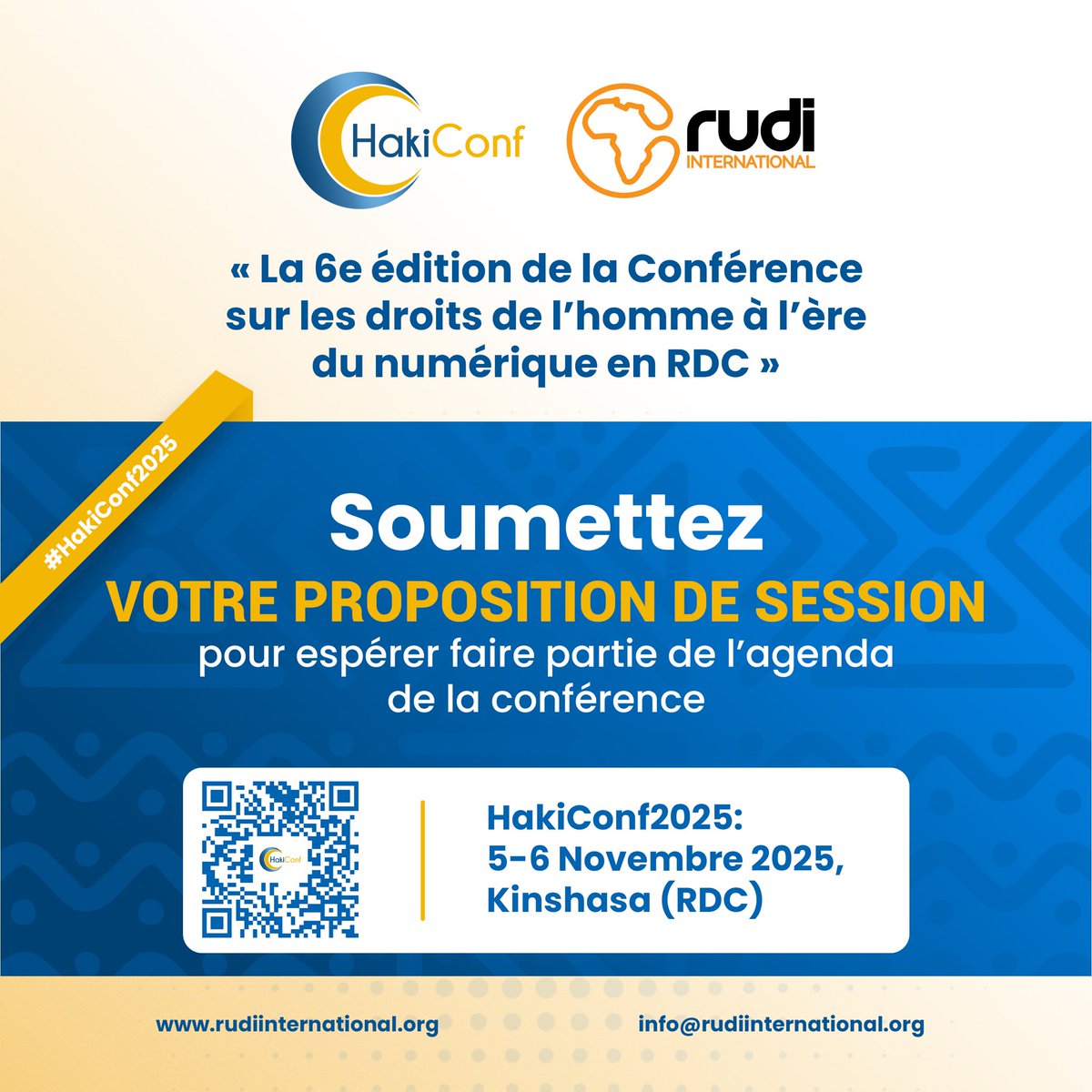 Après le communiqué de presse qui a annoncé les dates de #HakiConf2025, voici la prochaine étape dans ce processus qui va nous conduire jusqu’au mois de Novembre.

Utilisez ce formulaire pour faire une proposition de session: shorturl.at/m3Vx6

N’hésitez pas à partager !