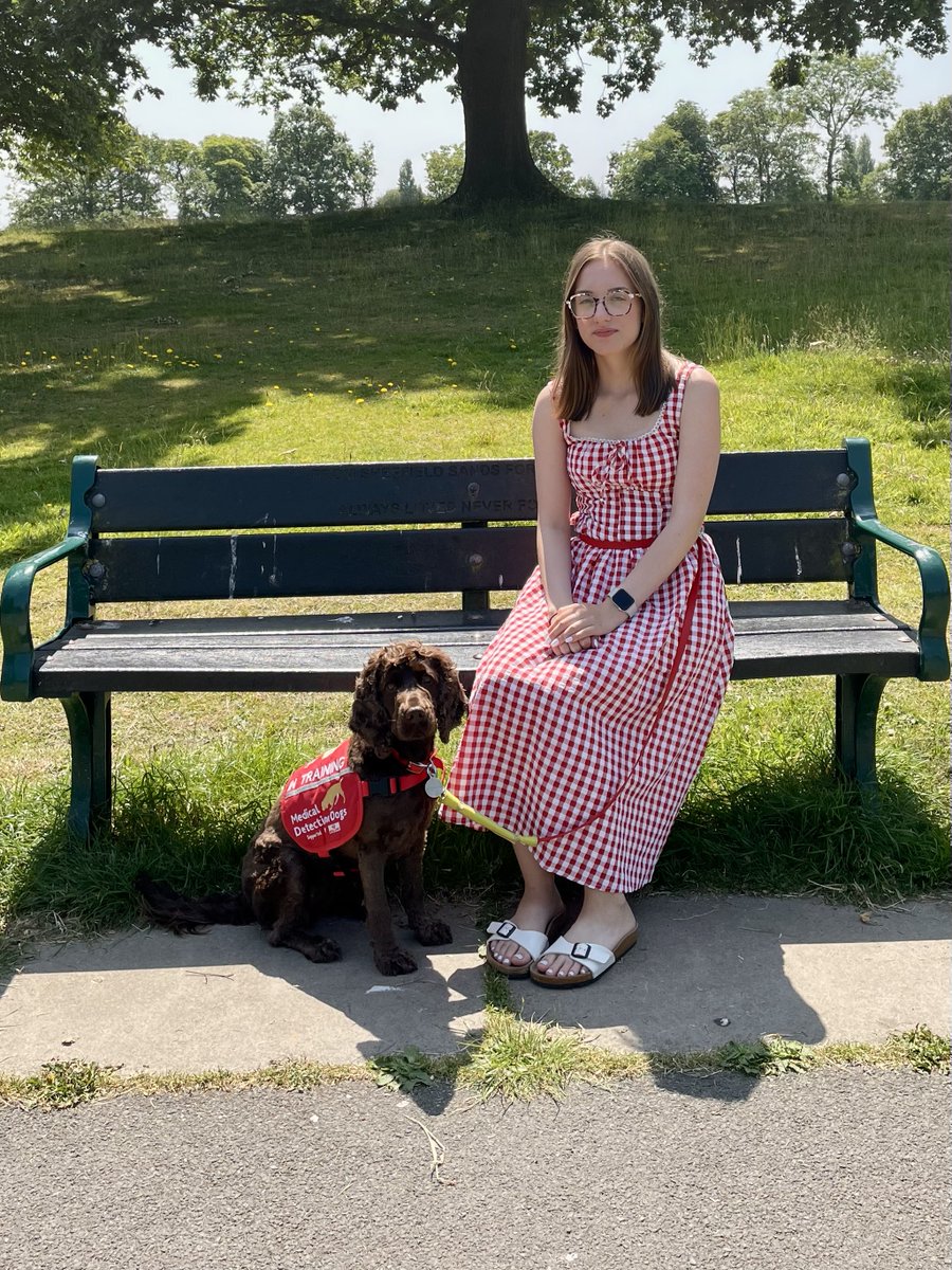 MedDetectDogs's tweet image. Congratulations to Millie and Jess, our newly accredited partnership.
Jess alerts Millie to oncoming PoTS collapses, keeping her safe and giving her back her independence.
Millie says: "I can go out on my own for the first time and she’s give my family so much peace of mind.…