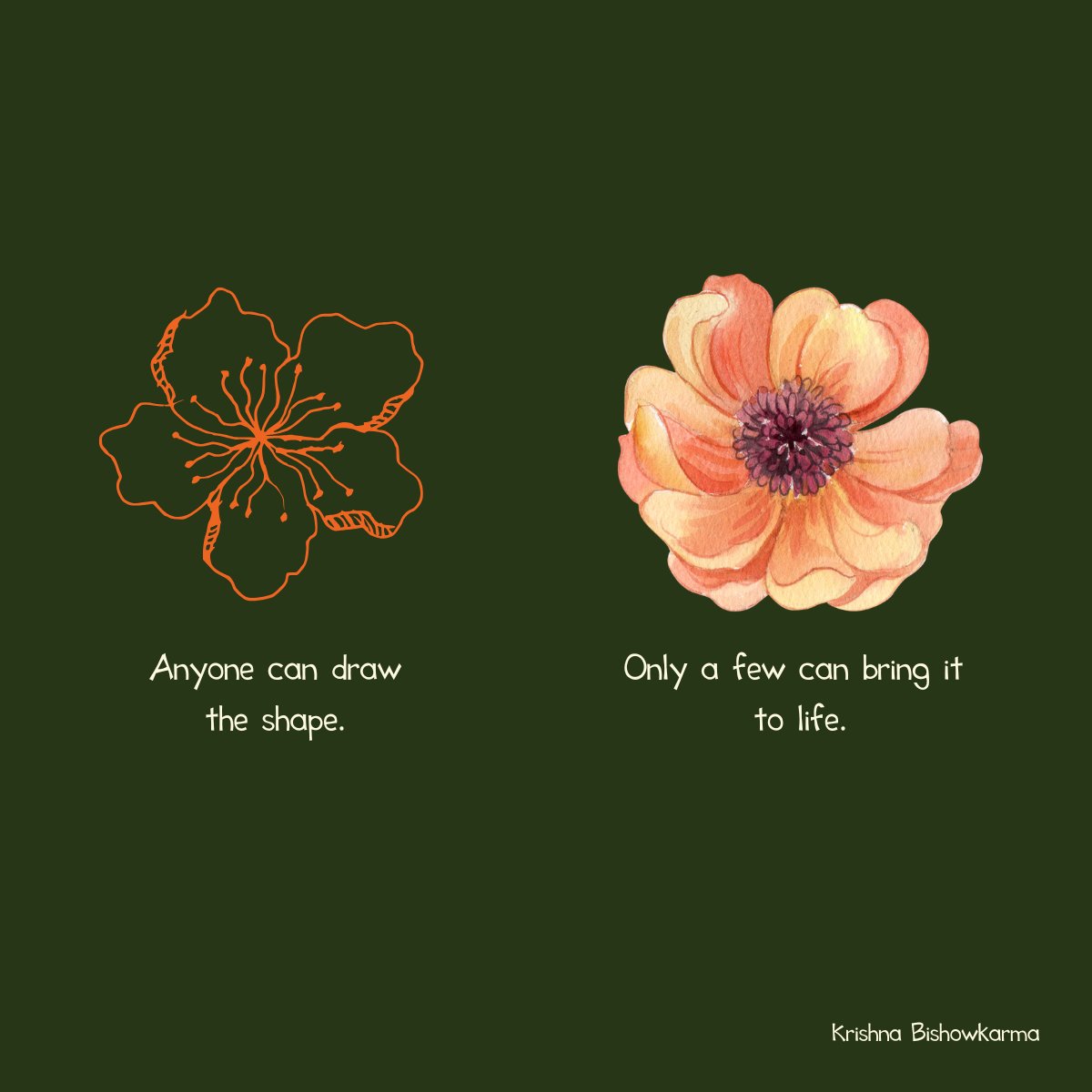 krishnabkarma's tweet image. You can learn the tool.
But craft takes time.

Figma won’t teach taste.
Java won’t teach scalability.
AI won’t teach intention.

Tools are easy.
Mastery is earned, not downloaded, but built through reps.

Keep going.
Still work left to do.