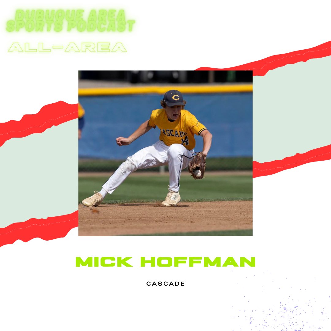 Coach Maneman (@coachmaneman) on Twitter photo ๐ฅ Congrats to Mick Hoffman from Cascade on being named to the Dubuque Area Sports Podcast All-Area Team! ๐ชโพ๏ธ
Mick was a spark plug for the Cougars all season long, doing damage at the plate and creating chaos on the basepaths! Hereโs why he earned his spot ๐
๐ STAT ๐ฅ Congrats to Mick Hoffman from Cascade on being named to the Dubuque Area Sports Podcast All-Area Team! ๐ชโพ๏ธ
Mick was a spark plug for the Cougars all season long, doing damage at the plate and creating chaos on the basepaths! Hereโs why he earned his spot ๐
๐ STAT