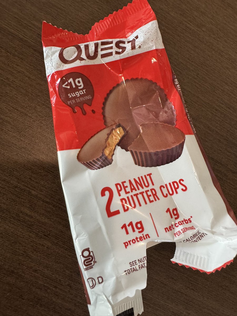 JonRush1977's tweet image. I have a massive sweet tooth… for those of you that love peanut butter cups, these are absolute witchcraft.
They taste JUST like candy peanut butter cups.
Big, big fan of these @QuestNutrition