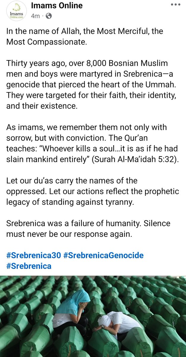 #Srebrenica30 🕊 🙏