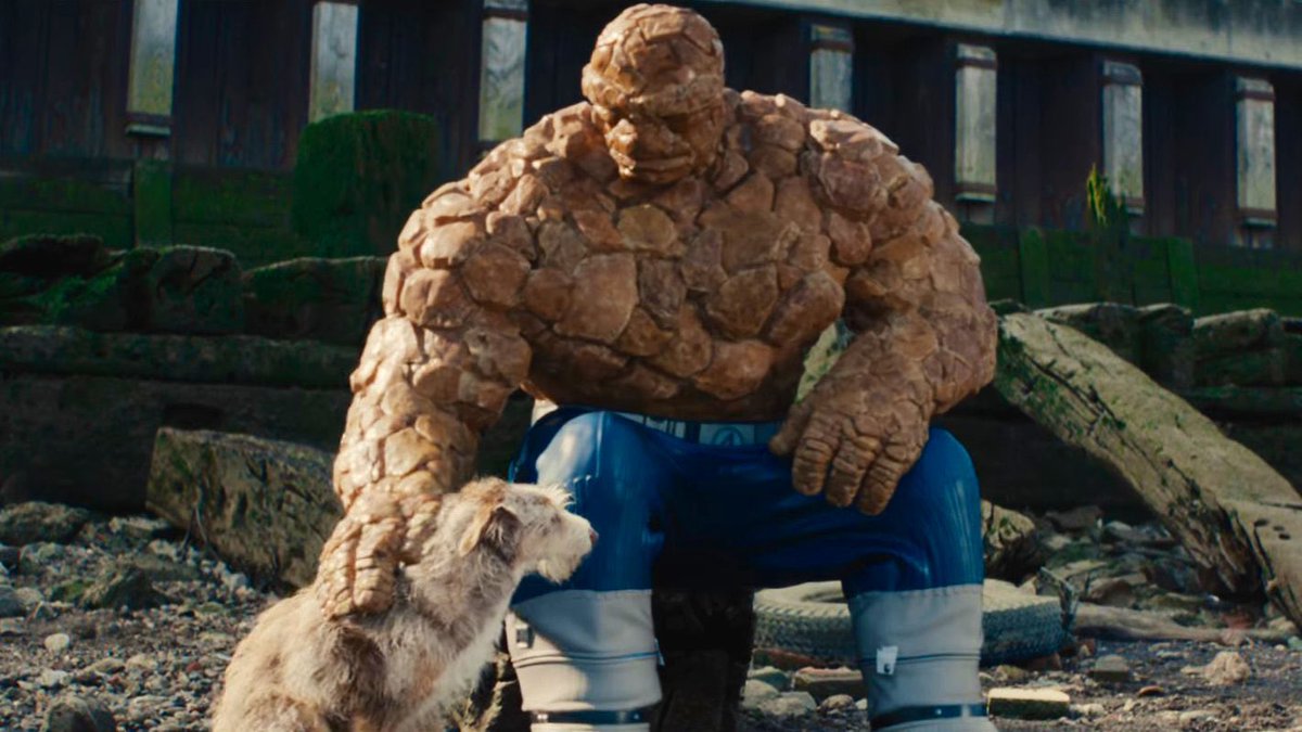 The Thing with his dog in ‘THE FANTASTIC FOUR’