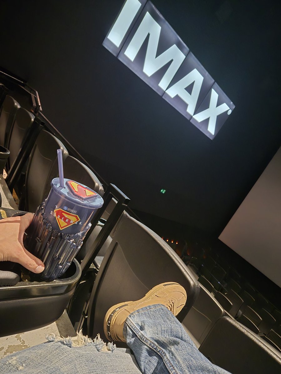 Finally! Here we go ....<a href="/Superman/">Superman</a> . Bloody cups don't fit the holders though lol #IMAX