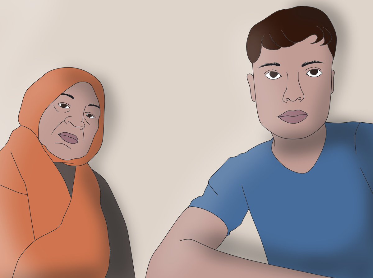 Mahmoud_in_gaza's tweet image. Thanks to my friend from Poland for drawing this picture of me and my grandmother πβ€οΈ
chuffed.org/project/save-mβ¦