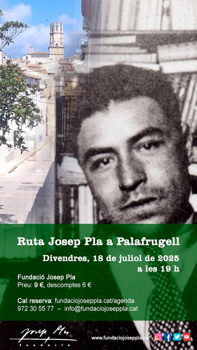 FJosepPla's tweet image. #JoProposo Ruta Josep Pla a Palafrugell, divendres, 18 de juliol a les 19 h. #DescomptesCJ i reserves a fundaciojoseppla.cat/esdeveniments/…