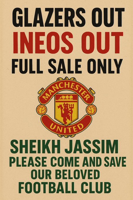 DavidJerem11291's tweet image. #GlazersOut
#GlazersSellManUtd
#GlazersFullSaleOnly
#GlazersAndRatcliffeOut #GlazersAreScumbags