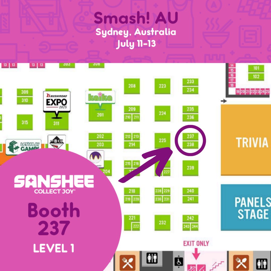 It's finally time for Smash! Come on down to Booth 237 for the coolest merch around town. ✨ We'll be here all weekend!