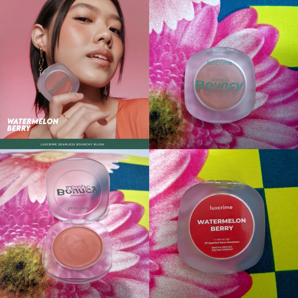 wpdiznh's tweet photo. Luxcrime Seamless Bounchy Blush Shade Watermelon Berry - 35k💸  
- kondisi isi 85% (jrg bgt dipakai)
- free marshwillow gel tint shade scarlett isi 60%
- free ongkir by toko oren (harga sdh termasuk biaya admin)
#zonajajan #zonauang #preloved https://t.co/WWNBXHIrFn
