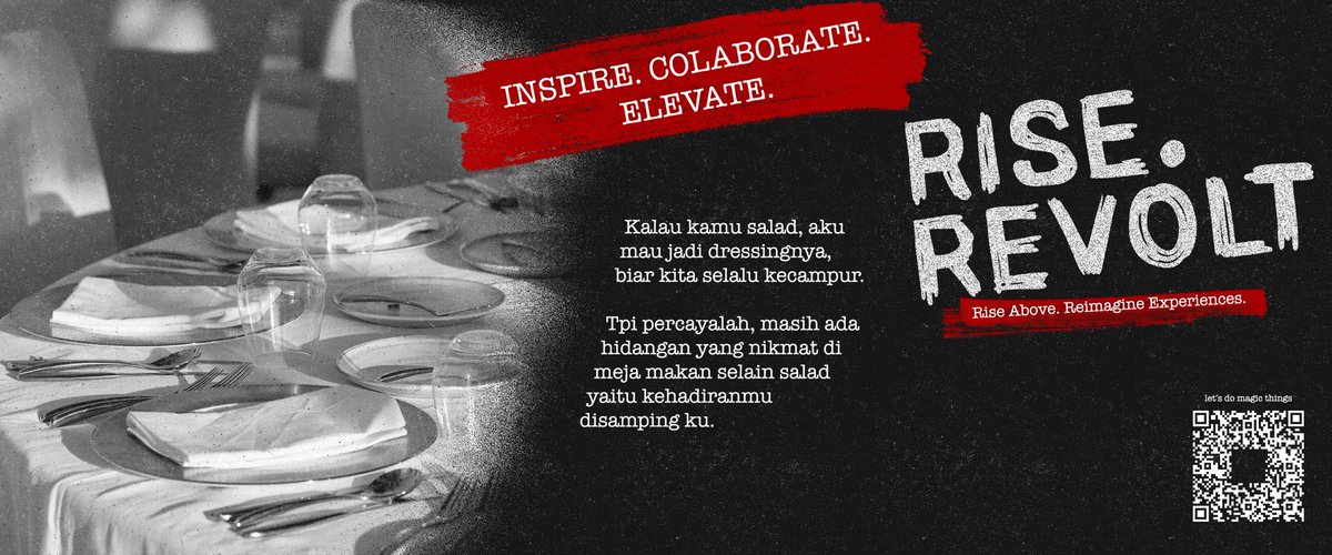 riserevolt_id's tweet photo. Diner itu kaya sebuah hal yang wajib ada di setiap acara untuk kamu yang selalu ingin berinovasi. Baik acara formal maupun semi formal, diner time selalu menjadi acara yang ditunggu-tunggu. Rise Revolt selalu siapkan semua dengan baik. https://t.co/1hhOePY82F
