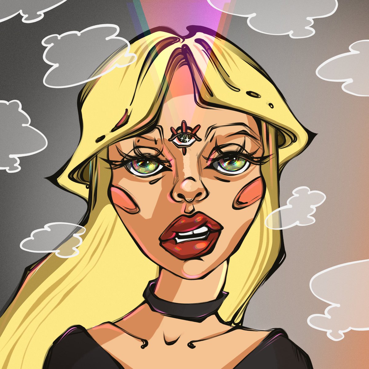 NEW ART 👁️♥️👁️  listed in the collection "Moments" on <a href="/objktcom/">objkt</a> 

“I see your luminescence”

10 editions - 5 xtz