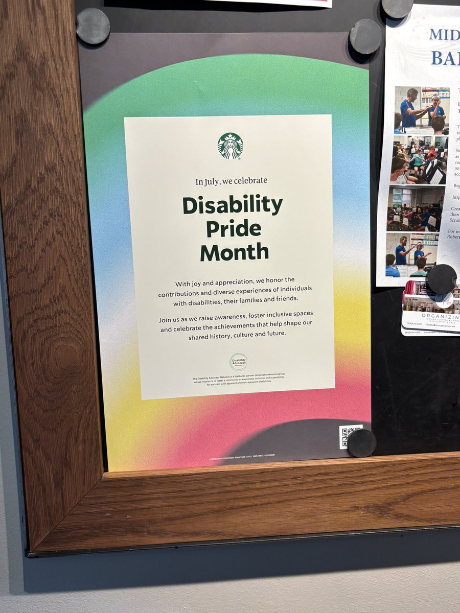 Well done, <a href="/Starbucks/">Starbucks</a> !! #disabilitypride