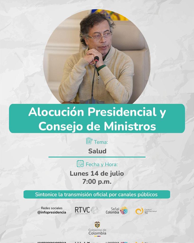 ISAZULETA's tweet image. Todo colombiano hoy tiene que saber, sin dejarse engañar por algunos medios masivos de comunicación, qué es lo que pasa y como el primer gobierno popular de la historia del país está enfrentando los problemas estructurales de la salud de los colombianos.