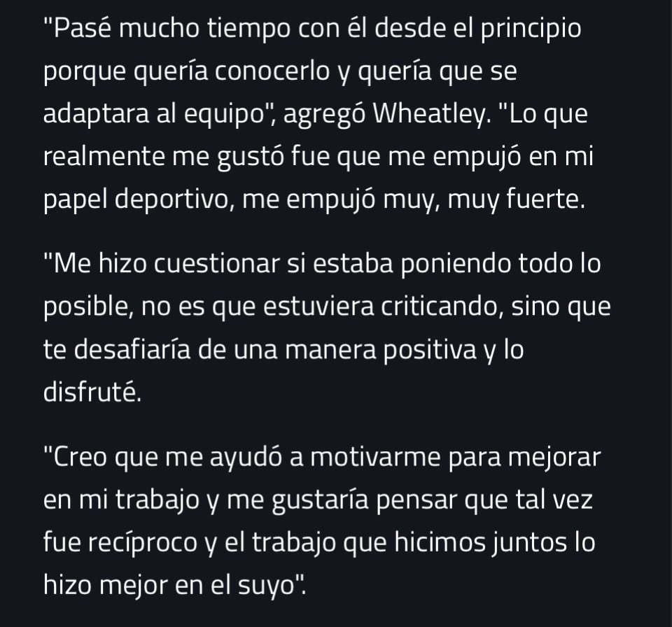 Jonathan diciendo que Checo lo  motivaba a desempeñar mejor su rol y que él espera haber ayudado a Checo también 😭😭😭🫶🏻

Checo deja una huella en todas las personas, tanto en lo personal como en lo profesional y eso es invaluable.