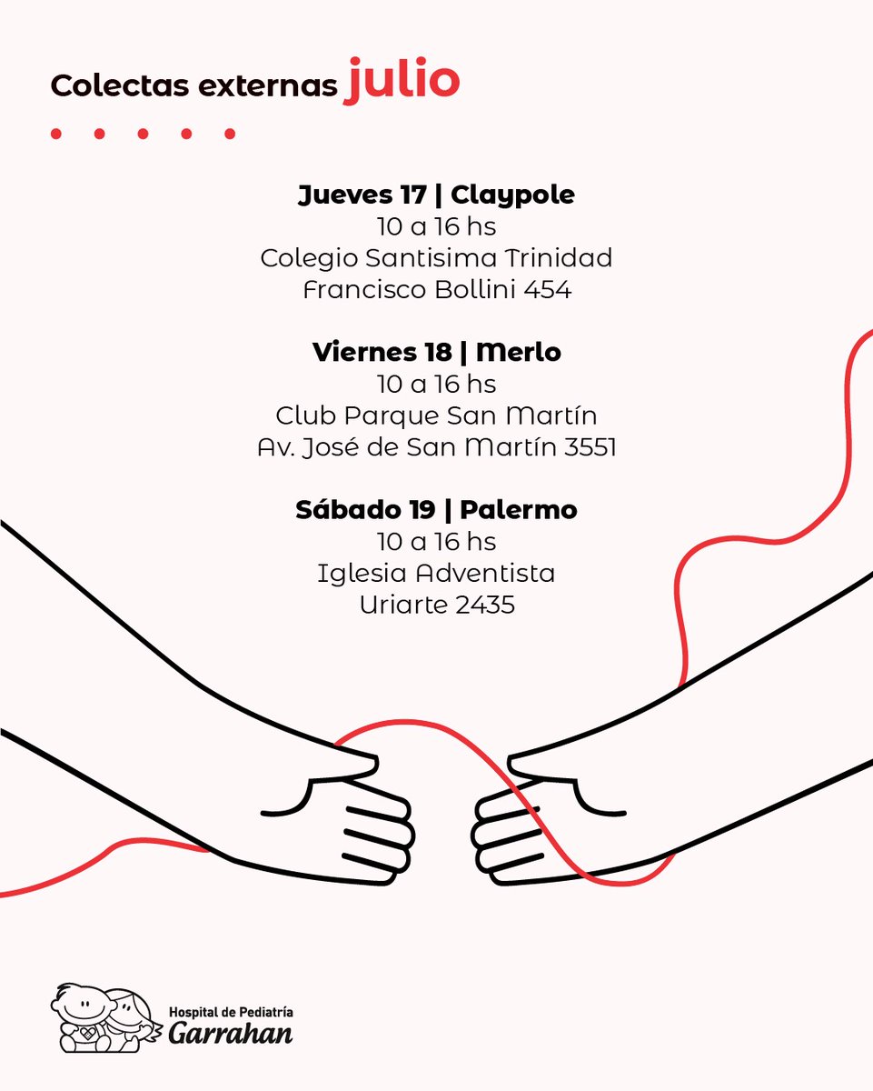 HospGarrahan's tweet image. 🩸 ¿Sabías que donando sangre podés salvar hasta tres vidas?
Este mes volvemos a salir para encontrarnos con vos. Si querés convertirte en donante, podés hacerlo acercándote al punto de colecta que prefieras.
La sangre nos conecta ♥️
👉🏽 garrahan.gov.ar/home-hemoterap…