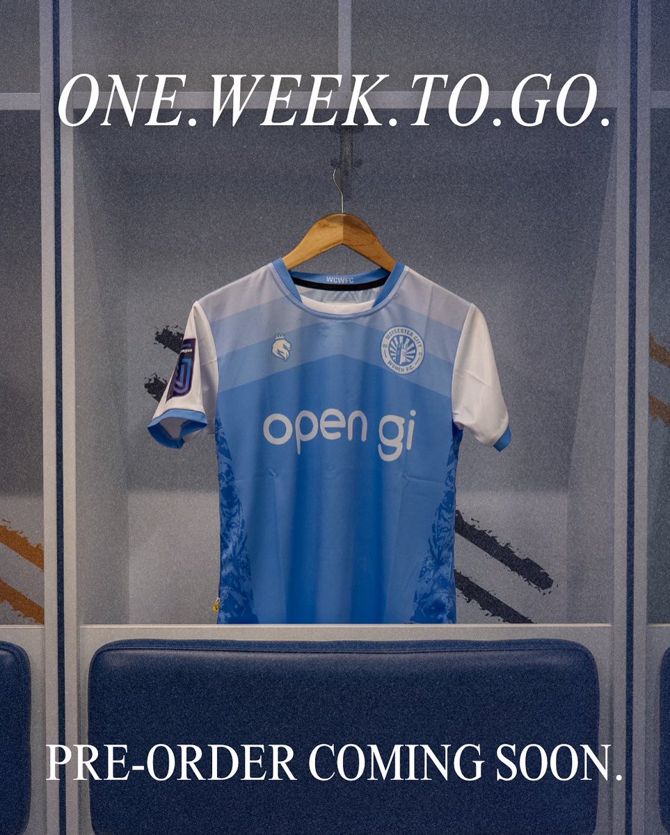 ⏱️ It’s almost time!

In just one week, you’ll be able to pre-order your new Hope + Glory x WCWFC home and away kits in preparation for the upcoming 25/26 season ahead. 

#WCWFC #RISE #WorcestershireHour