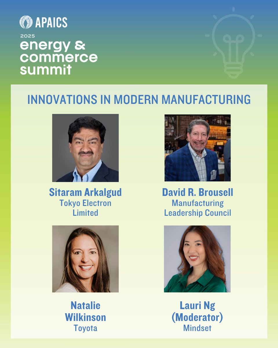 APAICS's tweet image. Meet some of the voices featured at the 2025 Energy & Commerce Summit! ⚡️ Get ready for powerful conversations with top experts and elected officials as they dive into the future of energy and innovation!
🔗 Find all of our speakers & register at: apaics.org/energy-summit-…!