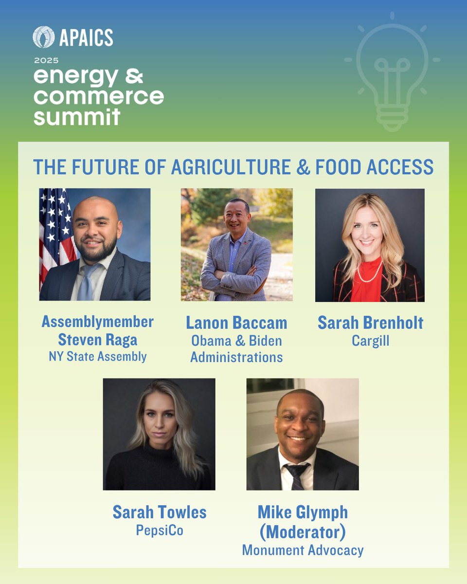 APAICS's tweet image. Meet some of the voices featured at the 2025 Energy & Commerce Summit! ⚡️ Get ready for powerful conversations with top experts and elected officials as they dive into the future of energy and innovation!
🔗 Find all of our speakers & register at: apaics.org/energy-summit-…!