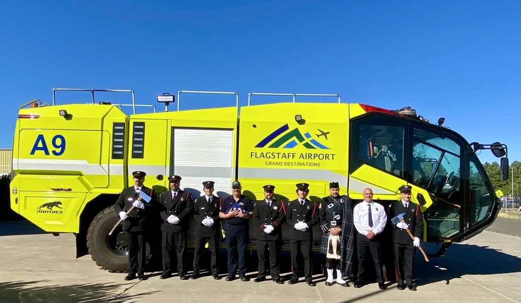 FlyFlagstaffAZ's tweet image. This morning, we celebrated the retirement of one of our Aircraft Rescue Firefighter Captains after more than 21 years of dedicated service 🔥✈️. Wishing you a well-deserved and fulfilling retirement, Captain! 🎉👏