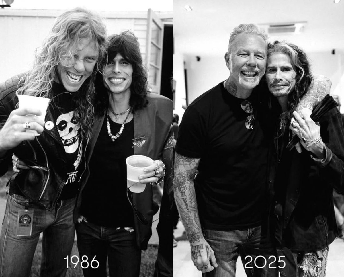 James Hetfield &amp; Steven Tyler, legendary frontmen, Metallica / Aerosmith!