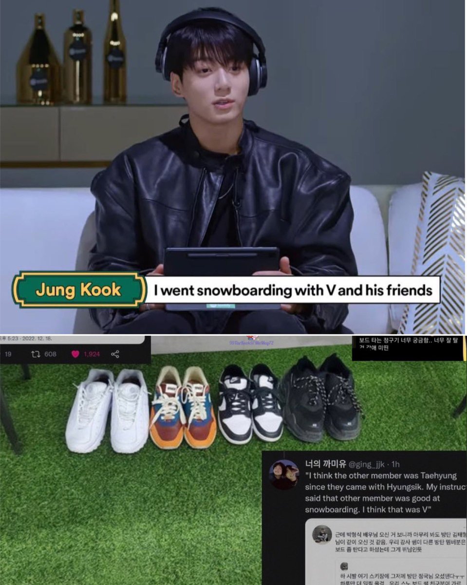 Daniela78068905's tweet image. 🐰: I went snowboarding with V and his friends
🐰: And I went skydiving abroad.
Nothing more special than knowing Taekook spend their rare private time making memories together.🥹💜💚