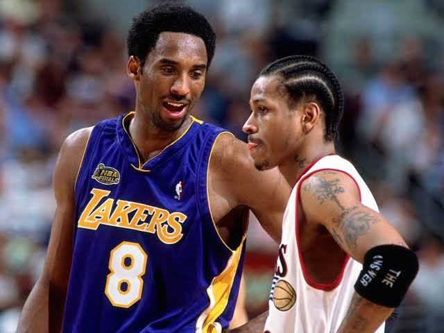 Mamba_Brasil's tweet photo. “Ele é basquete. Você não pode ter uma conversa sobre basquete sem Kobe Bryant. Michael Jordan sempre vai ser o número 1, mas sobre o número 2 eu sempre vou dizer Kobe Bryant.” 

 - Allen Iverson https://t.co/9oRUCAYqms