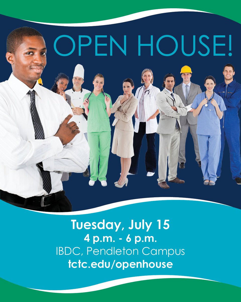 Join us Tuesday, July 15, at our Open House from 4pm to 6pm at IBDC on the Pendleton Campus to learn about programs in business, computers, heavy equipment, manufacturing, powerline work, transportation, and more.

🔗 : tctc.edu/learn

#tctcedu