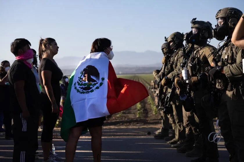 EndWokeness's tweet image. Draped in a Mexican flag while yelling not to get sent back to Mexico