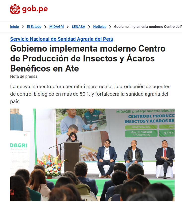 BorisOrduz's tweet photo. Mientras @Senasa_Peru inaugura moderno centro de controladores biológicos, en 🇨🇴 las instituciones del agro buscan propósito. @MCarvajalinoV @JenniferPedraz @sintragrosavia @Sinaltracorpo @Dignidad_Agro @indadangond @AurelioSuarez @delmarpizarro 
Enlace: https://t.co/JjR9hfqP11 https://t.co/8yHj7zj6oz