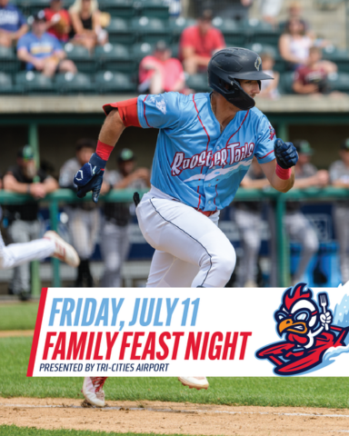 TC_DustDevils's tweet image. Join us TONIGHT for Family Feast Night, presented by Tri-Cities Airport! Enjoy ballpark favorites — hot dogs, 21oz Coke products, ice cream sandwiches, chips & Laffy Taffy Rope — all for just $2.50 each all game long!
milb.com/tri-city-dust-…