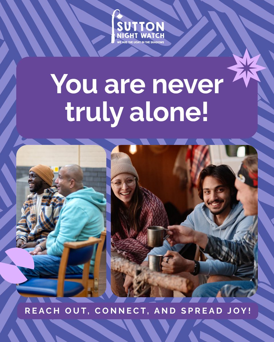 Snwhomeless's tweet image. Did you know today is #CheerUpTheLonelyDay? 💬
A small gesture can go a long way. What’s one thing you can do today to lift someone’s spirits? Tell us below ⬇️
#BeKind #SuttonNightWatch #GiveBack #TogetherWeCan